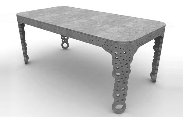 стол из бетона, мебель из бетона